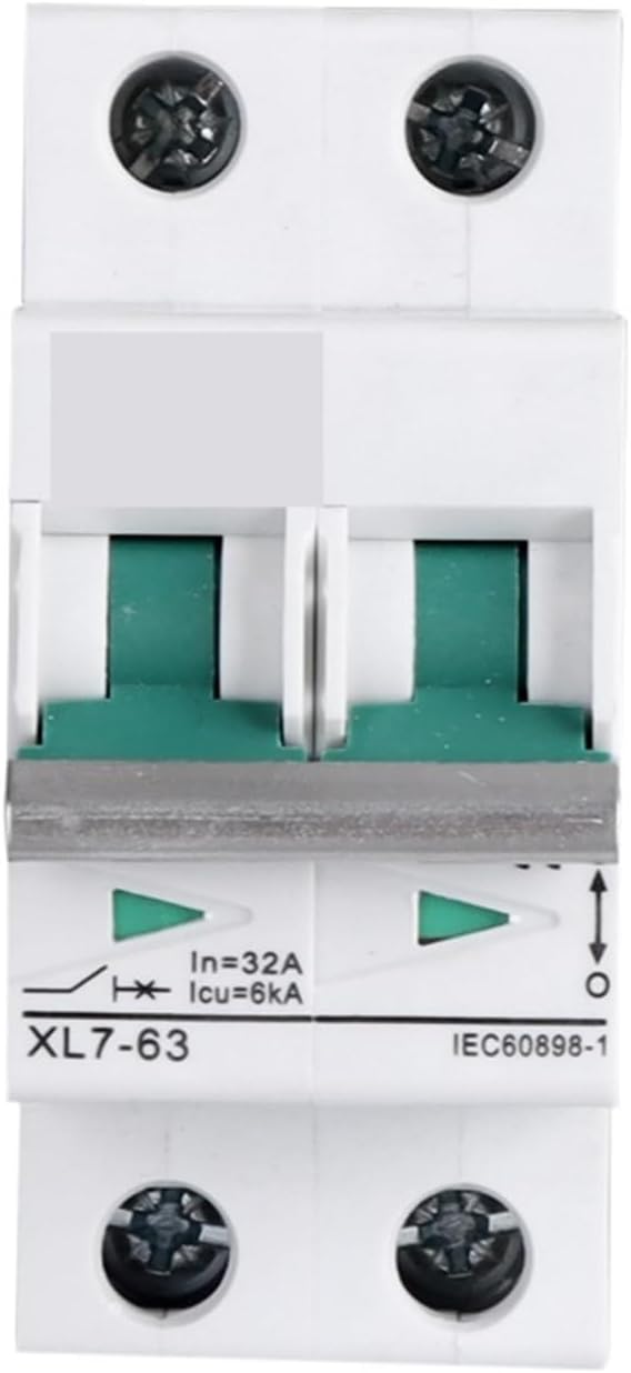 INTERRUPTOR TERMOMAGNÉTICO MINI, MC8, 2P - 20A, 800V, 6kA, CURVA TIPO C, RIEL DIN, CORRIENTE DIRECTA