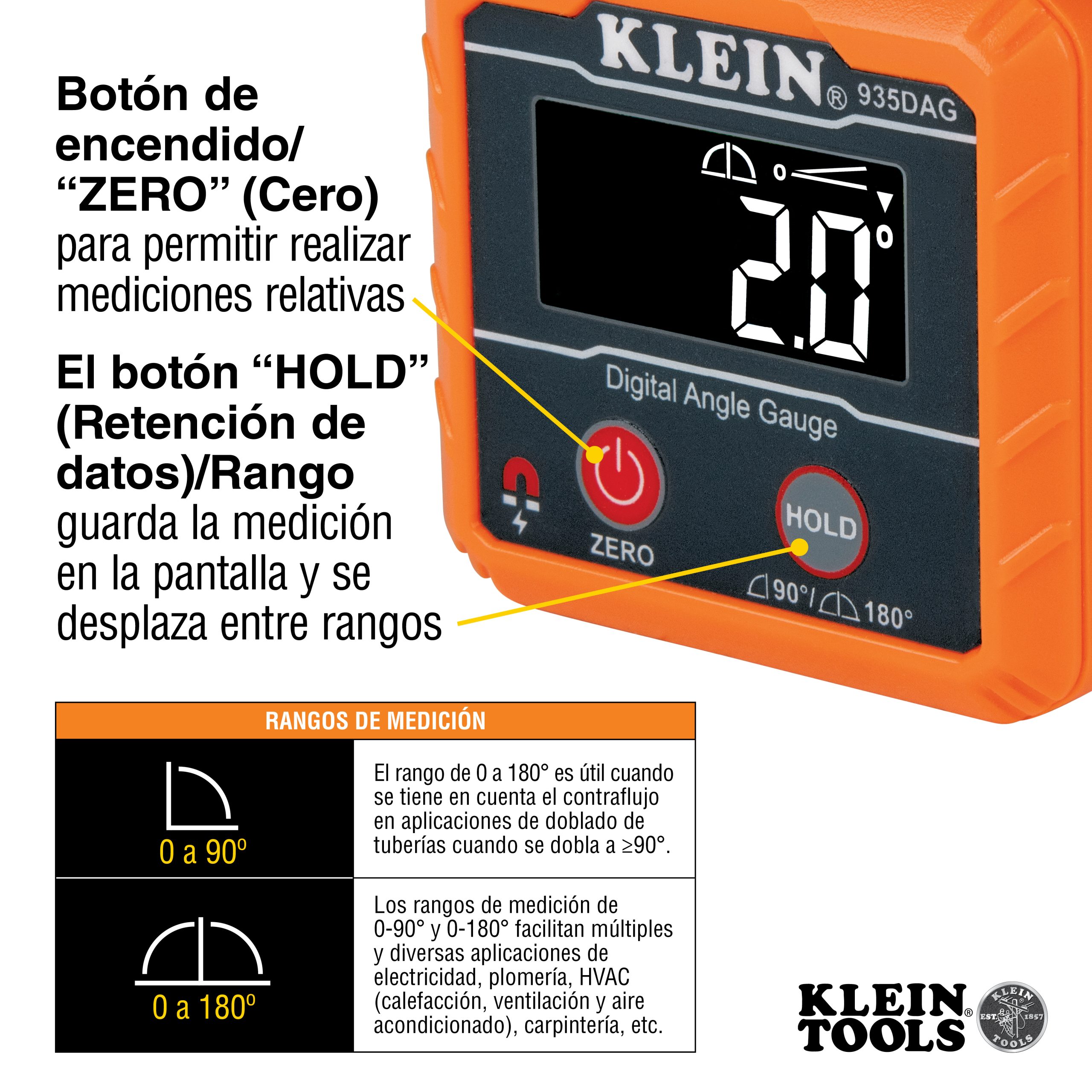 NIVEL AISLADO RANGOS DE 0-90 Y 0-180 - Imagen 4