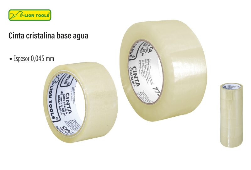 Cinta cristalina base agua