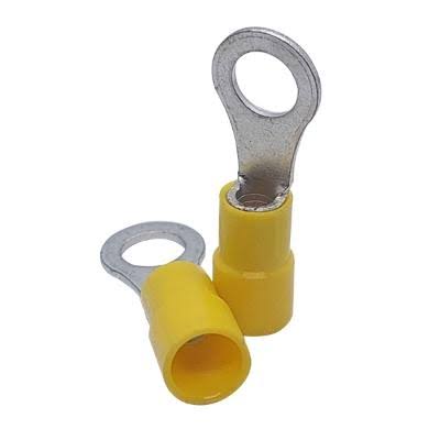 TERMINAL AISLADA DE OJO AMARILLO 1/4 CAL 12-10